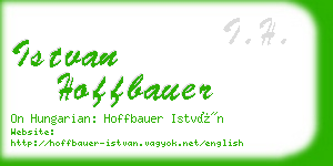 istvan hoffbauer business card